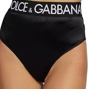 Dolce&Gabbana Logo High-Waisted Bikini-Cut Brief